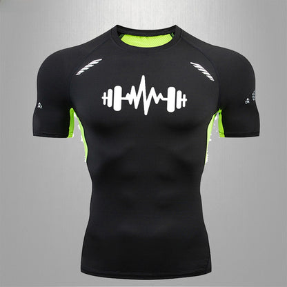 Men's Fitness Quick-Dry Elastic Sports T-Shirt