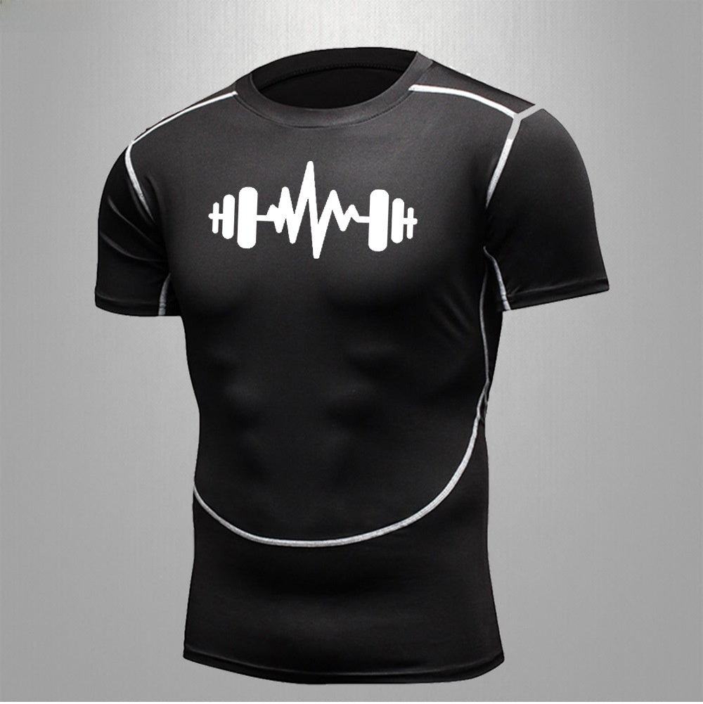 Men's Fitness Quick-Dry Elastic Sports T-Shirt