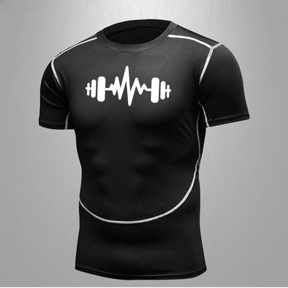 Men's Fitness Quick-Dry Elastic Sports T-Shirt