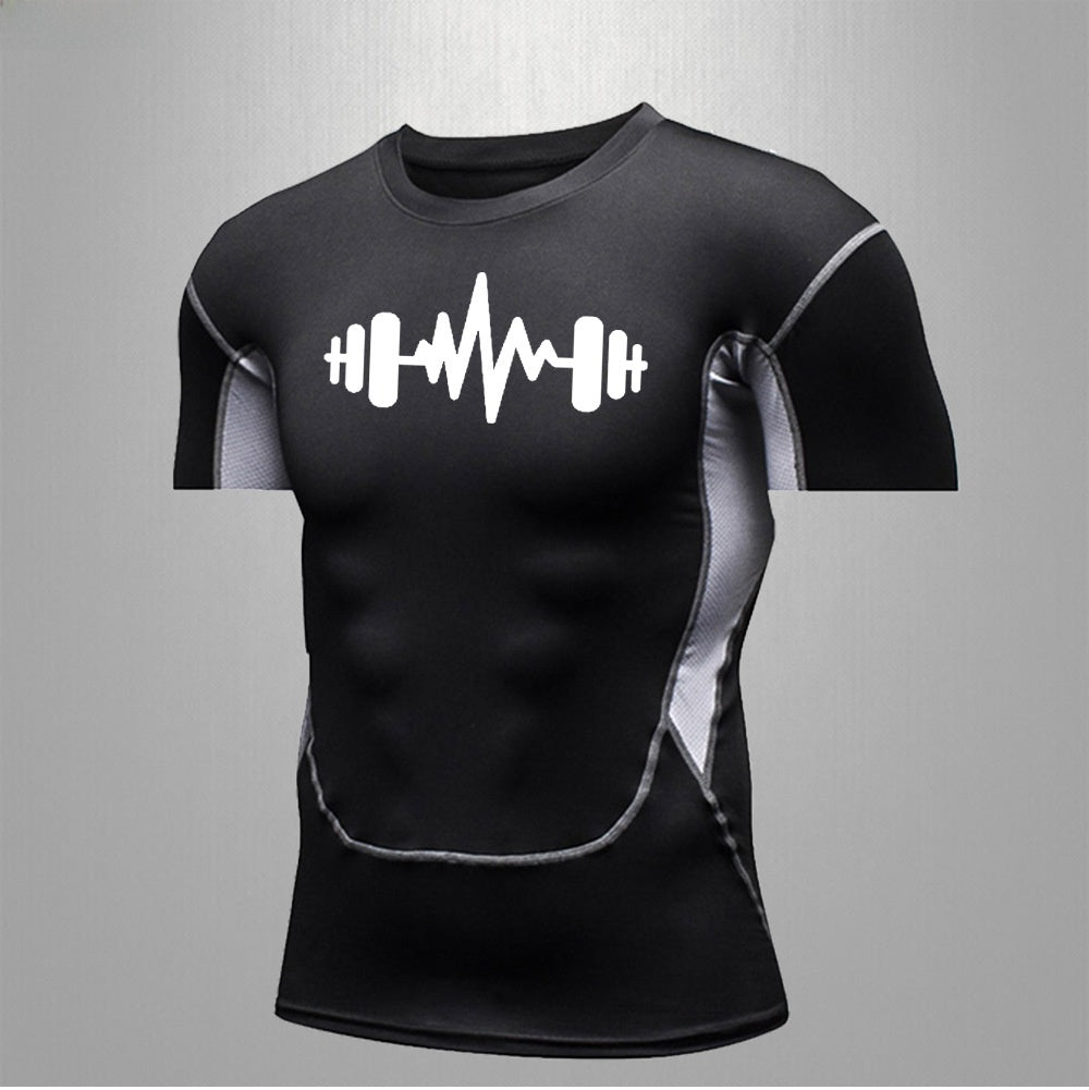 Men's Fitness Quick-Dry Elastic Sports T-Shirt