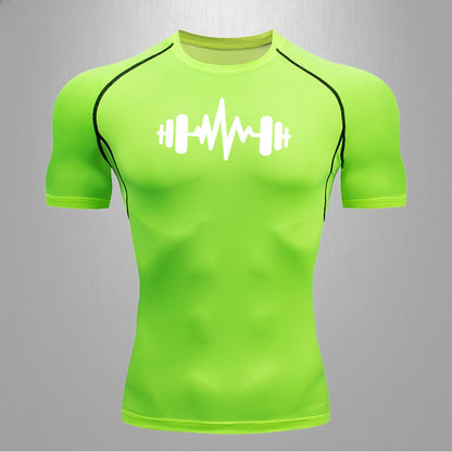Men's Fitness Quick-Dry Elastic Sports T-Shirt