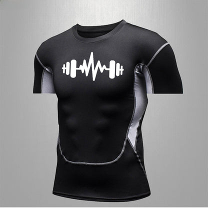 Men's Fitness Quick-Dry Elastic Sports T-Shirt