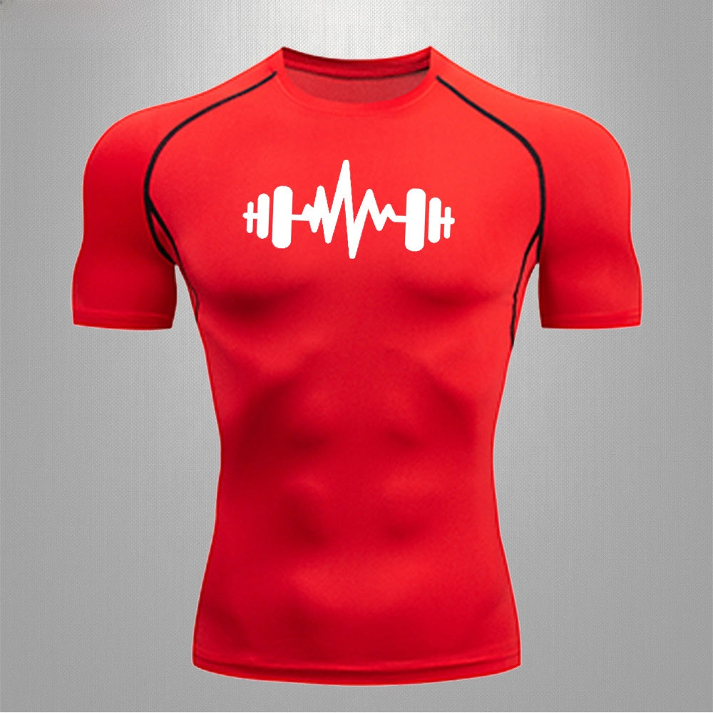 Men's Fitness Quick-Dry Elastic Sports T-Shirt