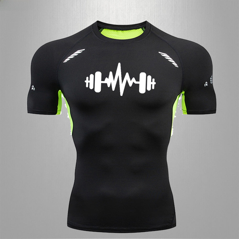 Men's Fitness Quick-Dry Elastic Sports T-Shirt