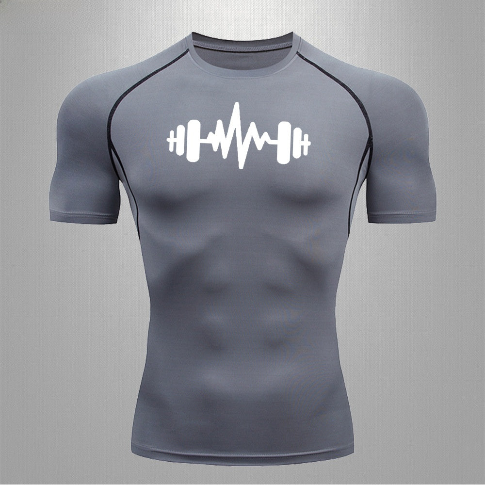 Men's Fitness Quick-Dry Elastic Sports T-Shirt