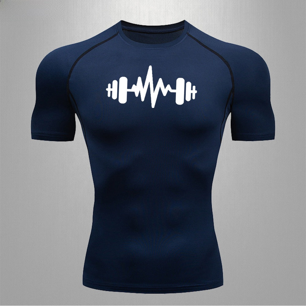 Men's Fitness Quick-Dry Elastic Sports T-Shirt