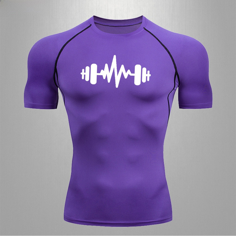 Men's Fitness Quick-Dry Elastic Sports T-Shirt