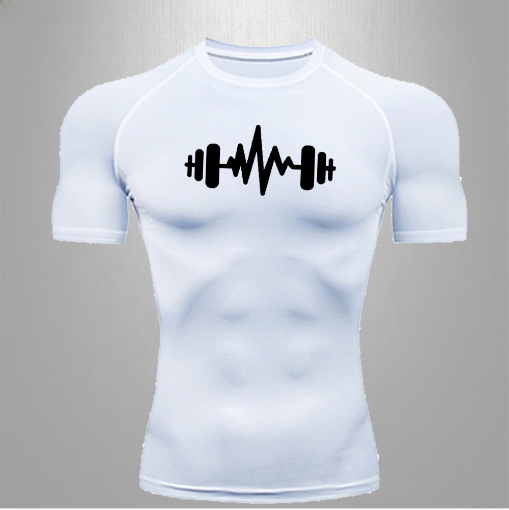 Men's Fitness Quick-Dry Elastic Sports T-Shirt
