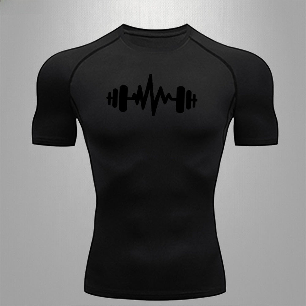 Men's Fitness Quick-Dry Elastic Sports T-Shirt