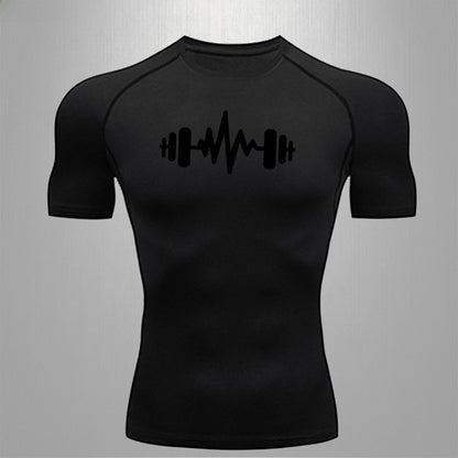 Men's Fitness Quick-Dry Elastic Sports T-Shirt