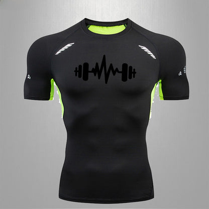 Men's Fitness Quick-Dry Elastic Sports T-Shirt