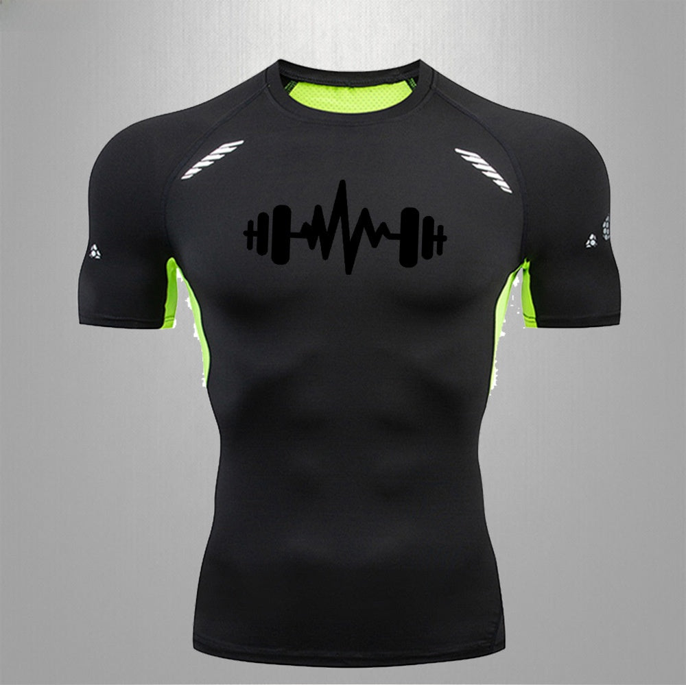 Men's Fitness Quick-Dry Elastic Sports T-Shirt