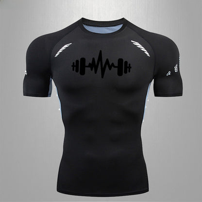 Men's Fitness Quick-Dry Elastic Sports T-Shirt