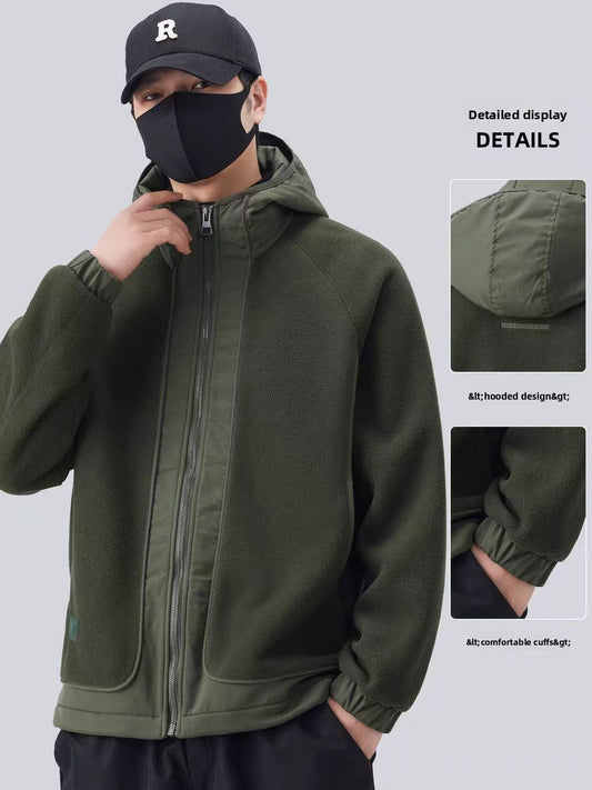Men's Fleece Hooded Jacket