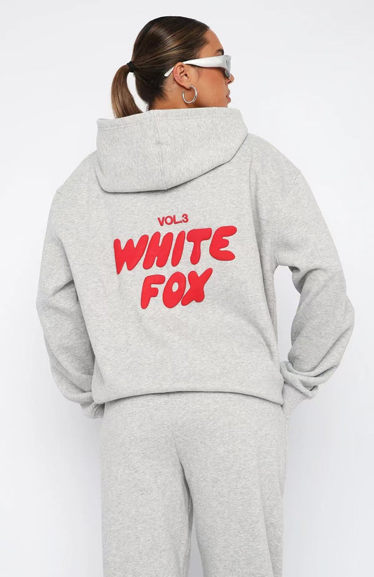 Men's Fleece-Lined Hoodie Set with Bubble Logo
