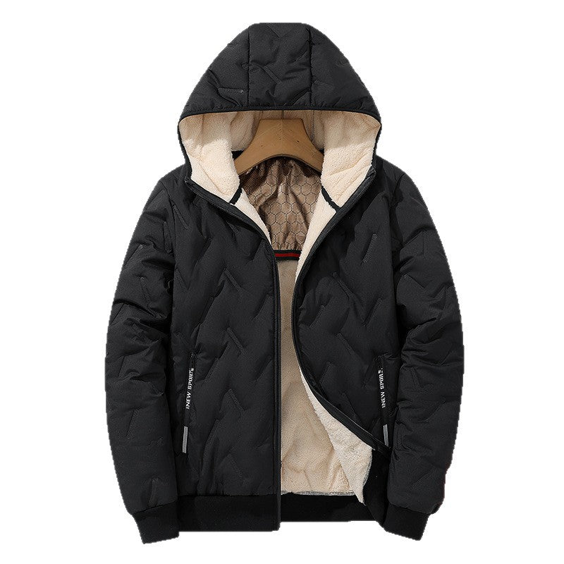 Men's Fleece-Lined Thick Cotton Jacket