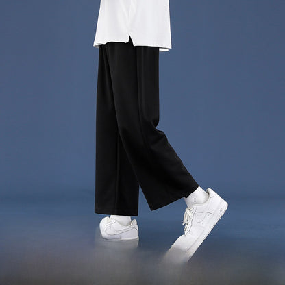 Men's Fleece-Lined Wide-Leg Sweatpants