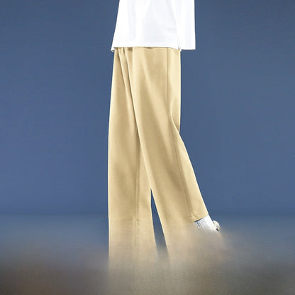 Men's Fleece-Lined Wide-Leg Sweatpants