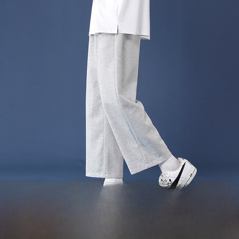 Men's Fleece-Lined Wide-Leg Sweatpants
