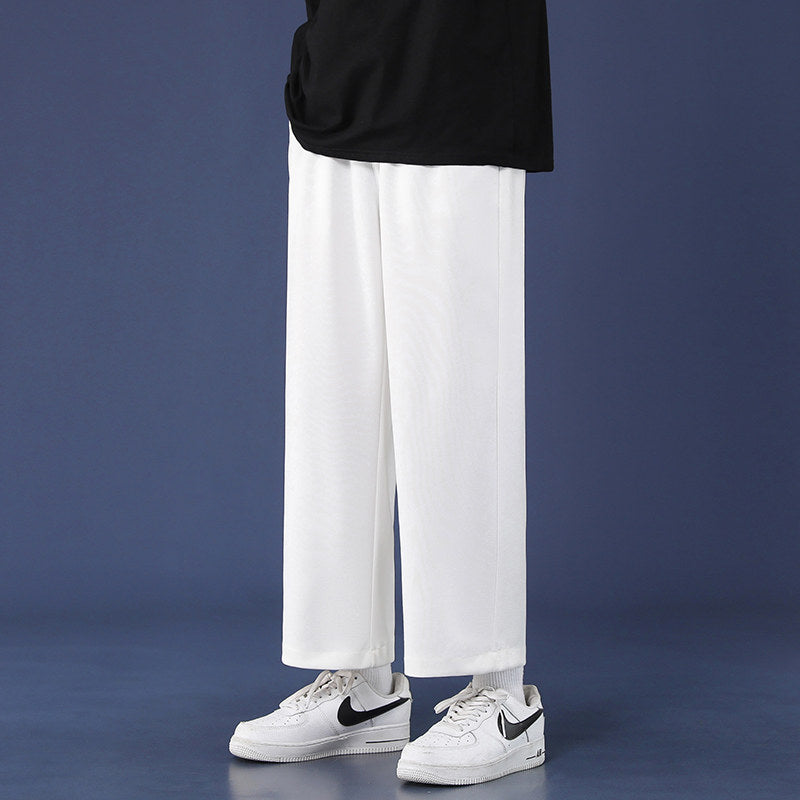 Men's Fleece-Lined Wide-Leg Sweatpants
