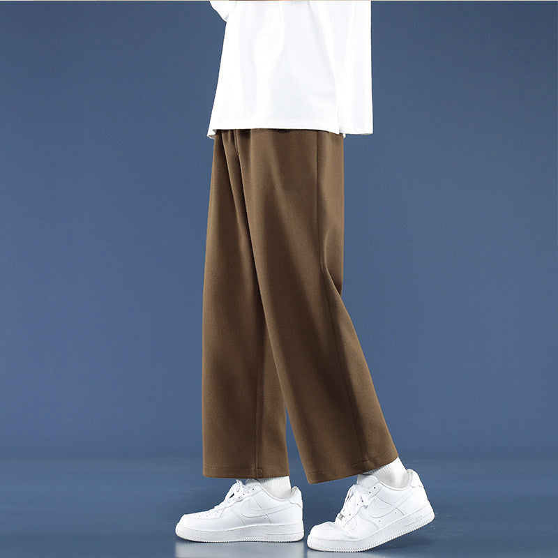 Men's Fleece-Lined Wide-Leg Sweatpants