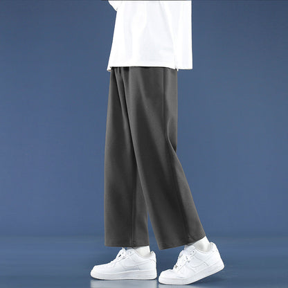 Men's Fleece-Lined Wide-Leg Sweatpants