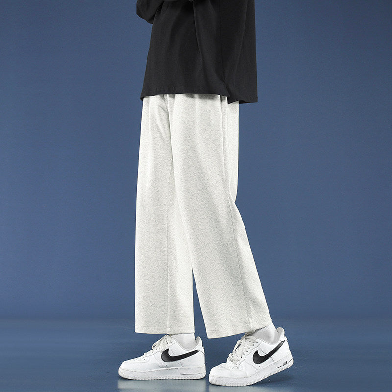 Men's Fleece-Lined Wide-Leg Sweatpants