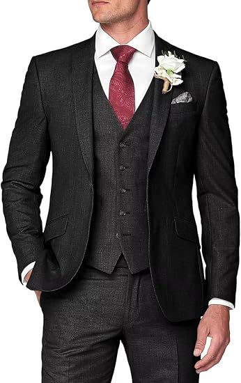 Men's Formal Three-Piece Slim Fit Suit