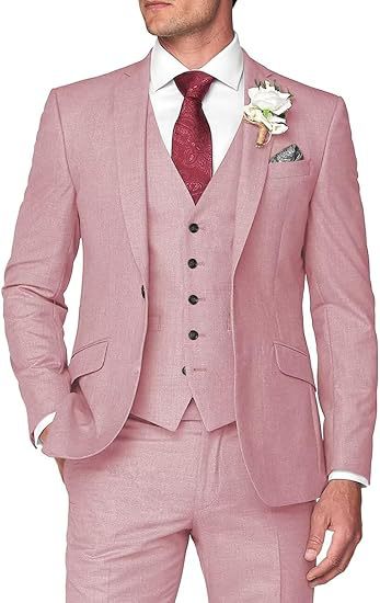 Men's Formal Three-Piece Slim Fit Suit