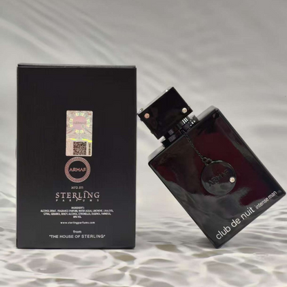 Men's fragrance has a long-lasting scent