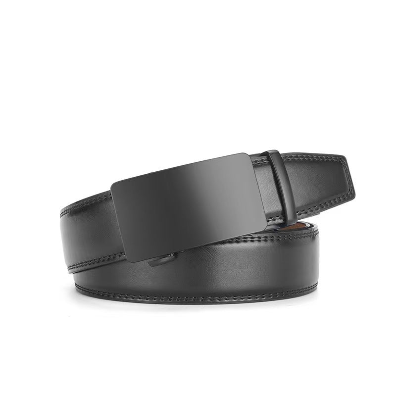 Men's Genuine Leather Automatic Buckle Belt