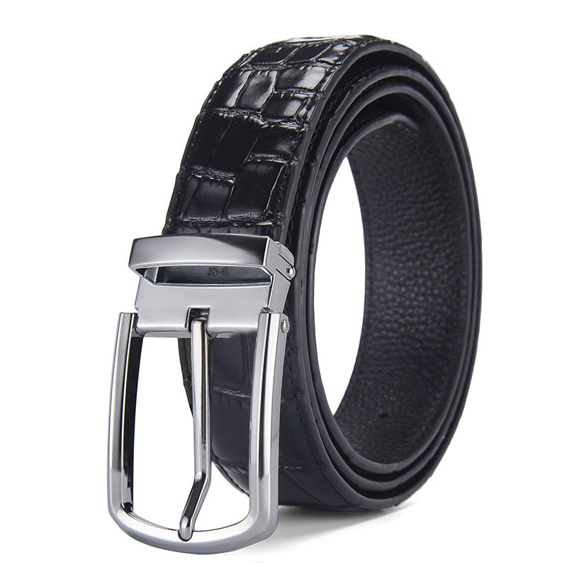 Men's Genuine Leather Automatic Buckle Belt