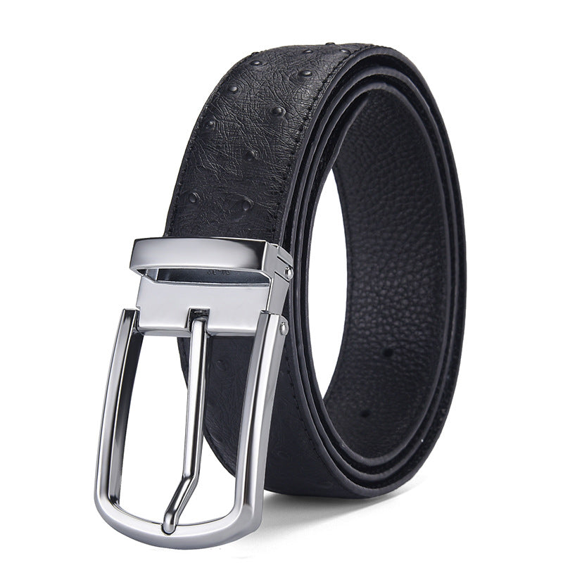Men's Genuine Leather Automatic Buckle Belt