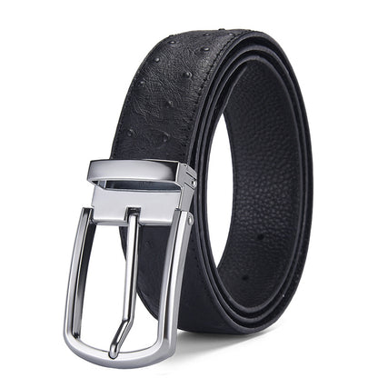 Men's Genuine Leather Automatic Buckle Belt