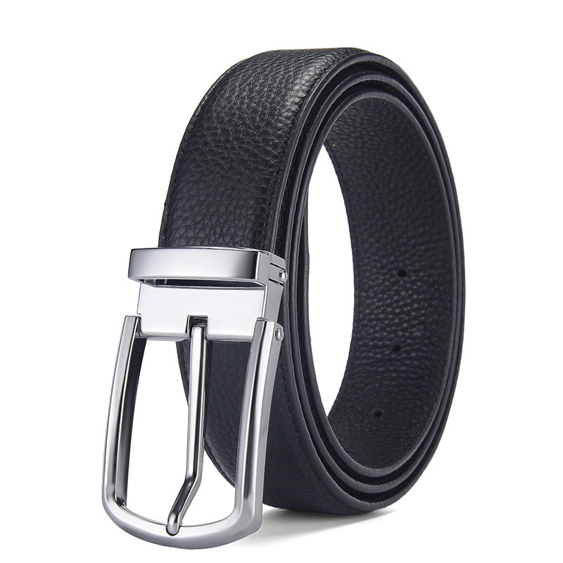 Men's Genuine Leather Automatic Buckle Belt