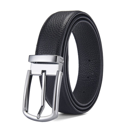 Men's Genuine Leather Automatic Buckle Belt