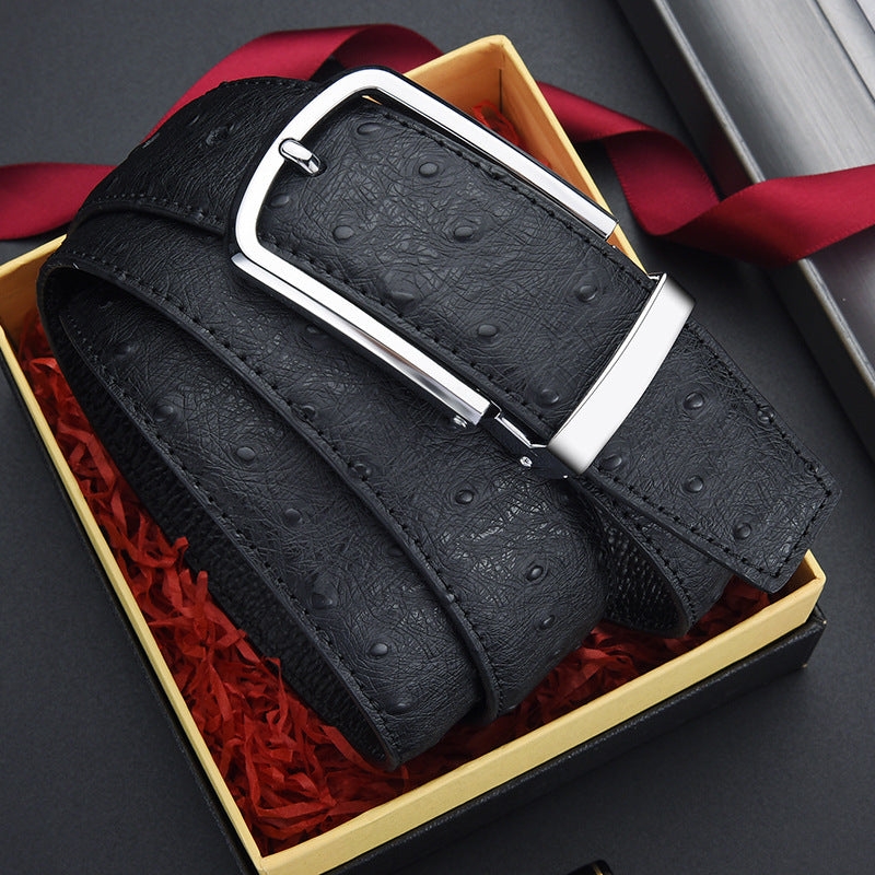 Men's Genuine Leather Automatic Buckle Belt