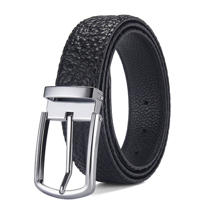 Men's Genuine Leather Automatic Buckle Belt