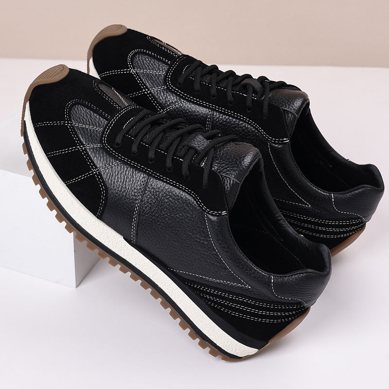 Men's Genuine Leather Casual Athletic Shoes