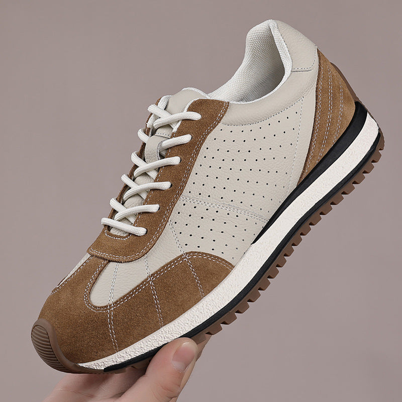 Men's Genuine Leather Casual Athletic Shoes