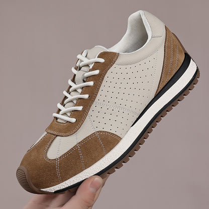 Men's Genuine Leather Casual Athletic Shoes