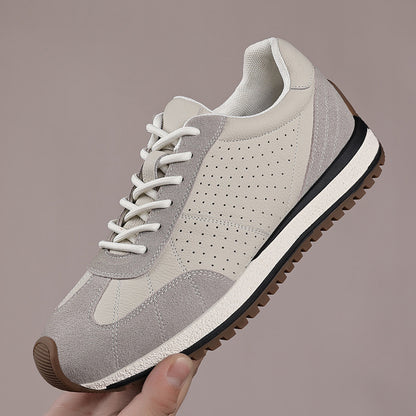 Men's Genuine Leather Casual Athletic Shoes