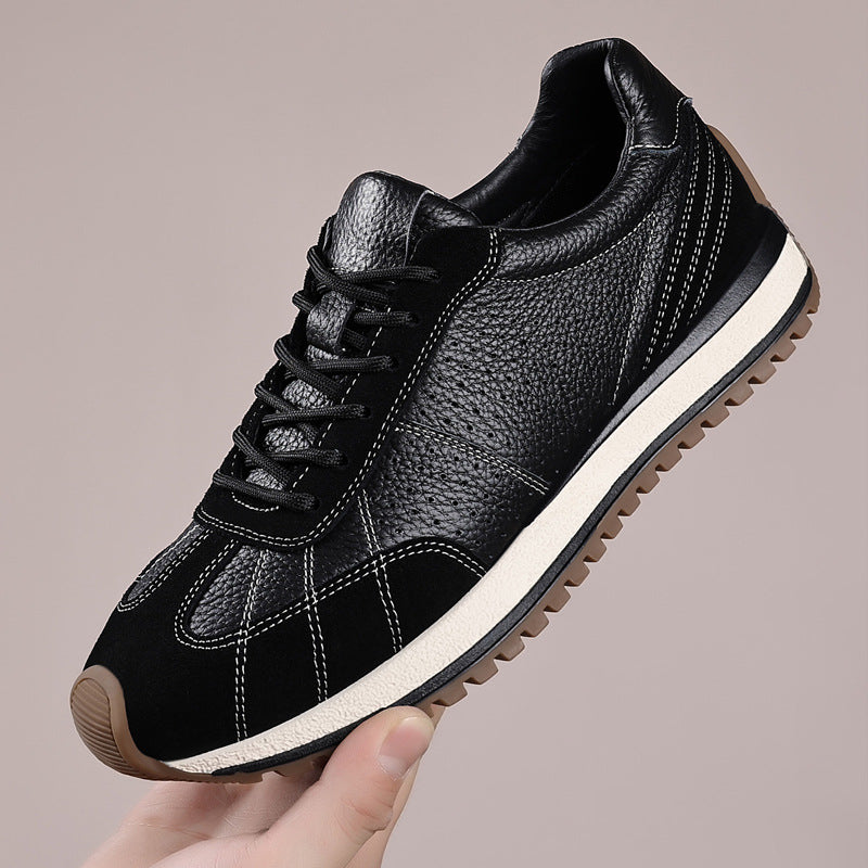 Men's Genuine Leather Casual Athletic Shoes