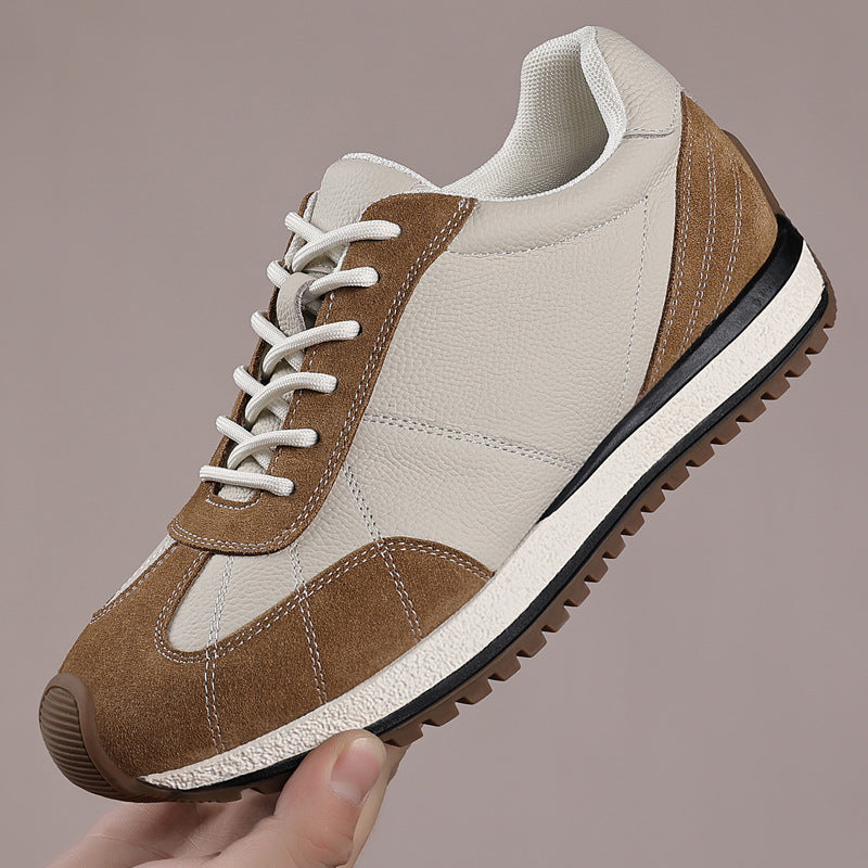 Men's Genuine Leather Casual Athletic Shoes