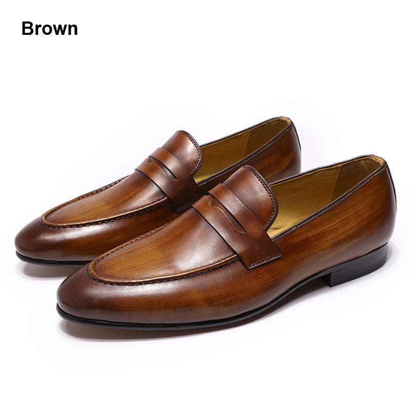 Men's genuine leather casual shoes