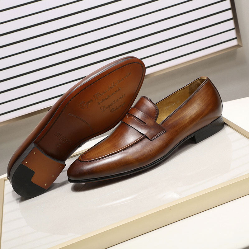 Men's genuine leather casual shoes