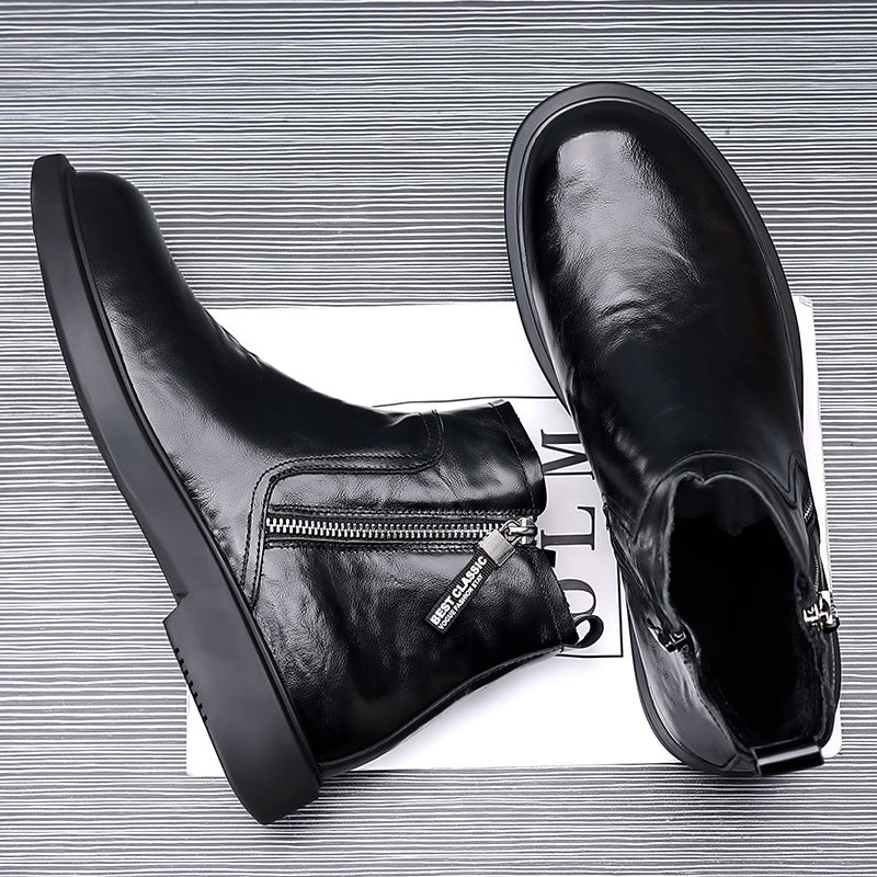 Men's Genuine Leather Chelsea Boots