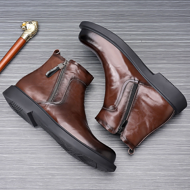 Men's Genuine Leather Chelsea Boots