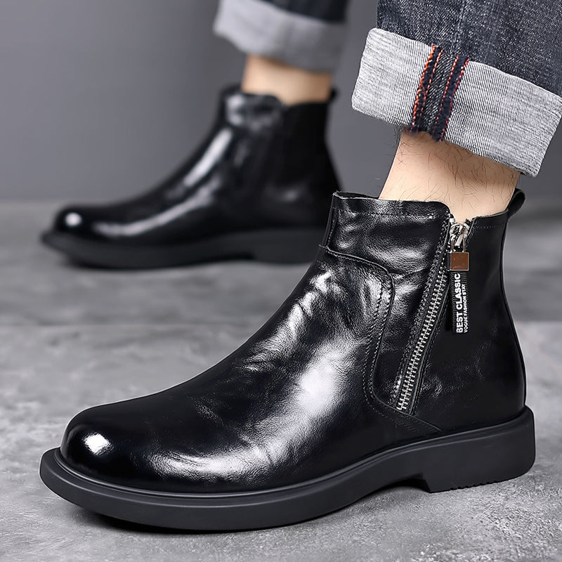 Men's Genuine Leather Chelsea Boots