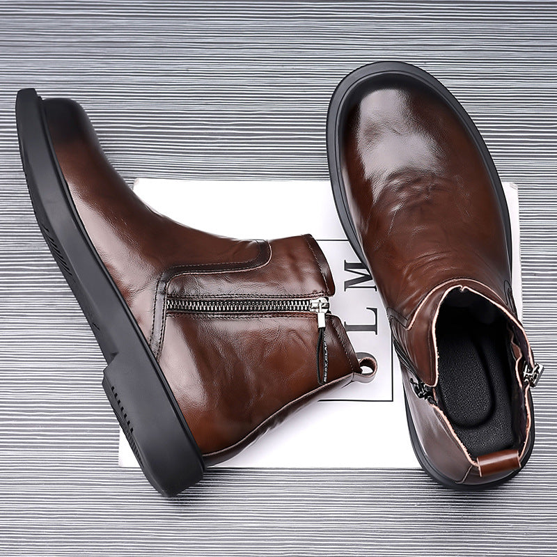 Men's Genuine Leather Chelsea Boots